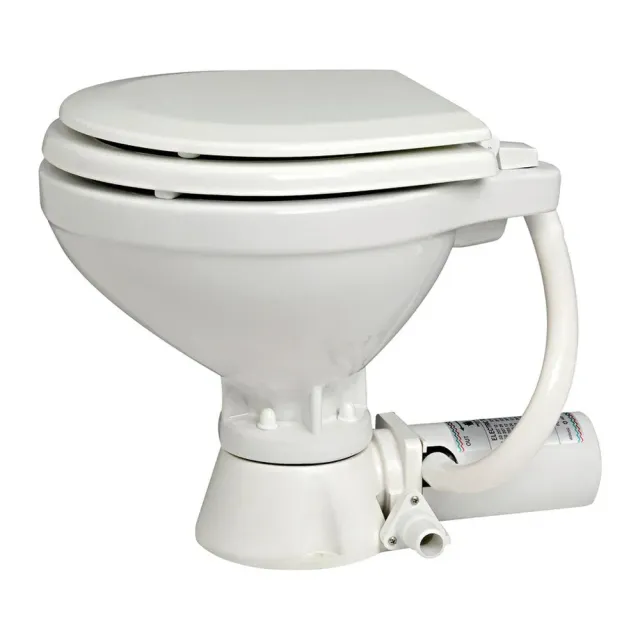Easysea WC marin électrique 12 V abattant bois compact
