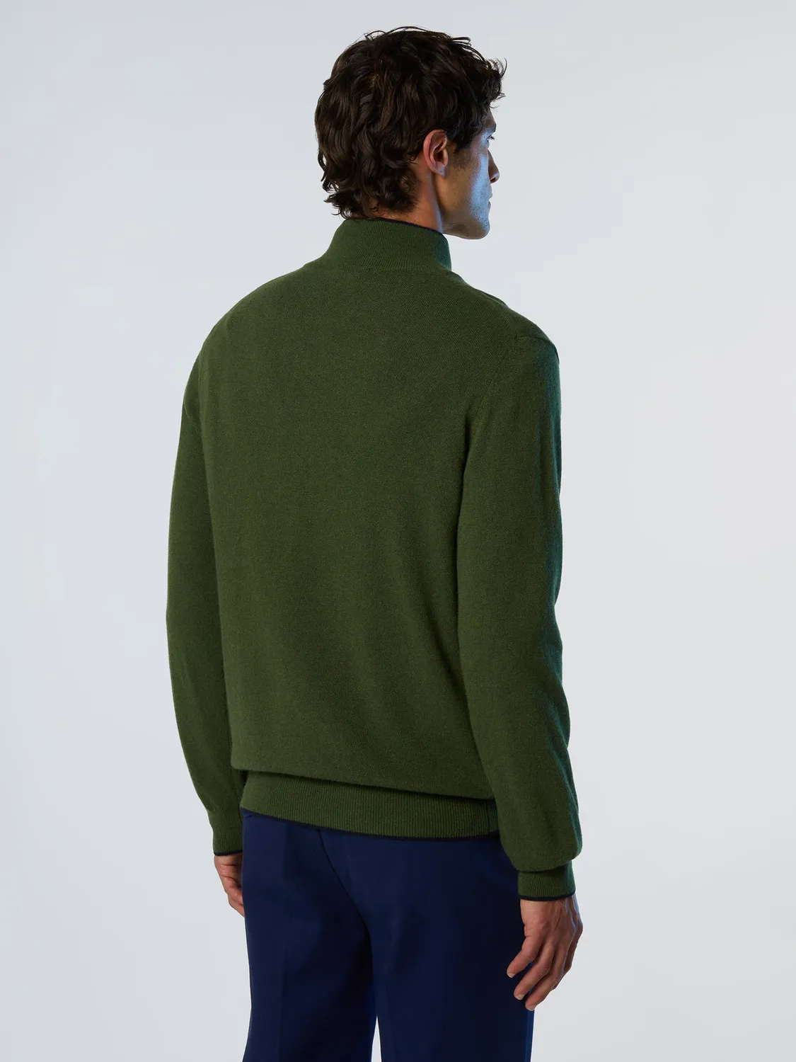 North Sails pull demi-zip cachemire recyclé