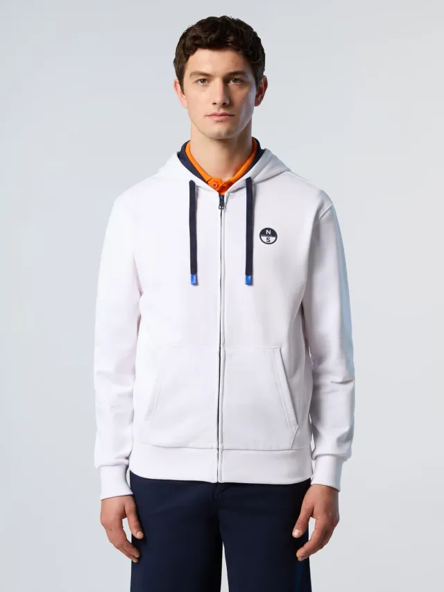 North Sails Sweat zippé capuche patch logo