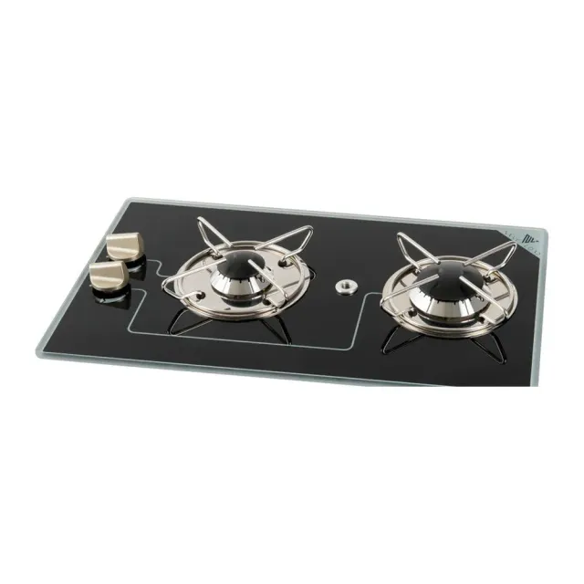 Osculati Plaque gaz 2 feux pyroceram 500x300 mm encastrable