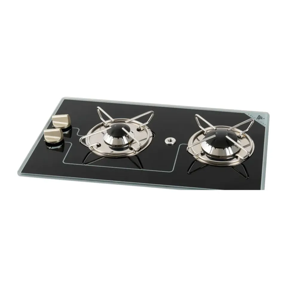 Osculati Plaque gaz 2 feux pyroceram 500x300 mm encastrable