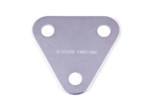 Sea Sure plaque triangulaire pataras inox 20.96