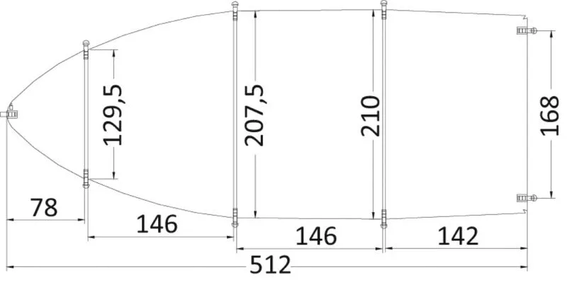 easysea Universal 427/488 bâche bateau grise 300D