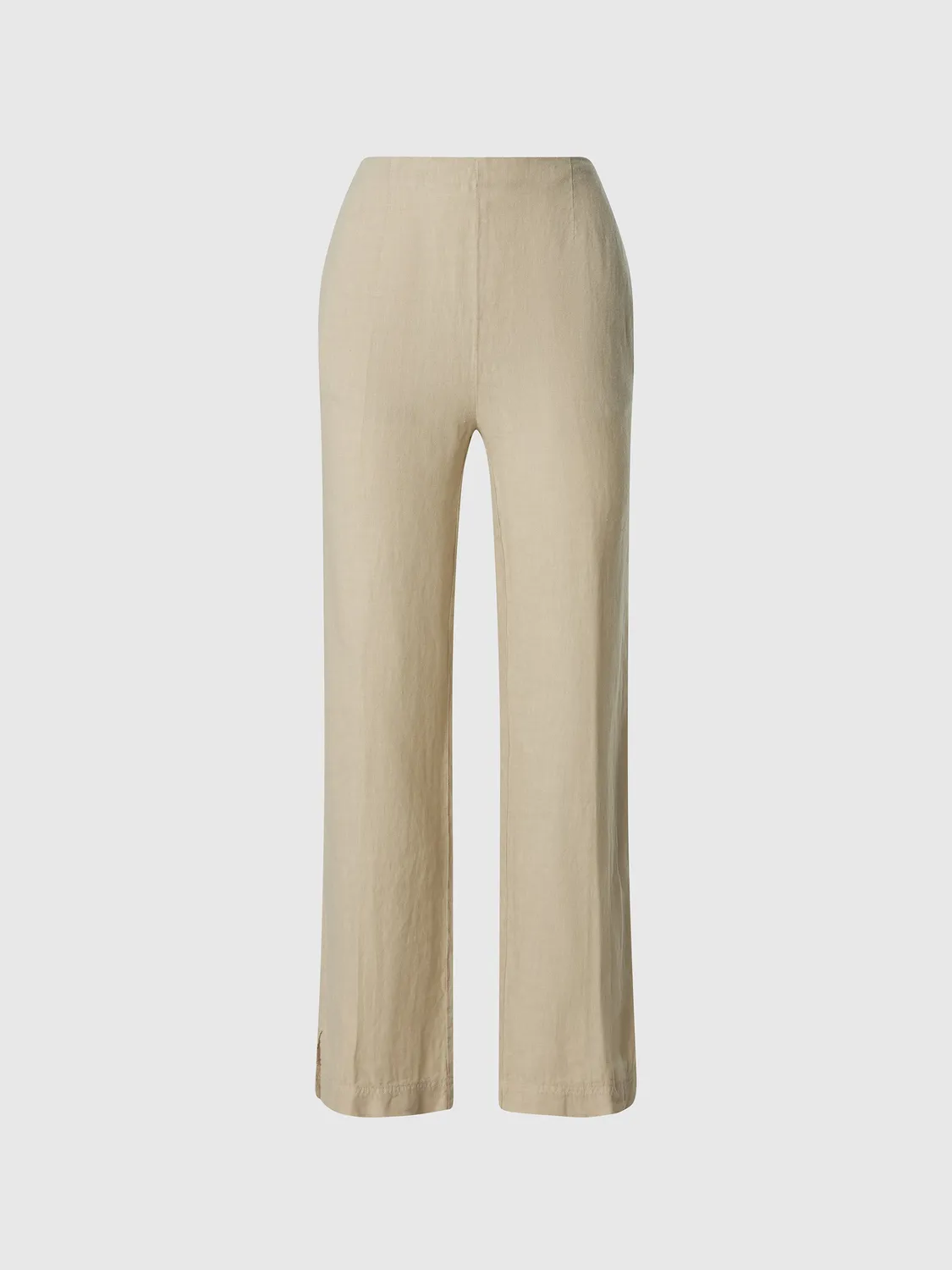 North Sails pantalon lin paperbag femme large beige