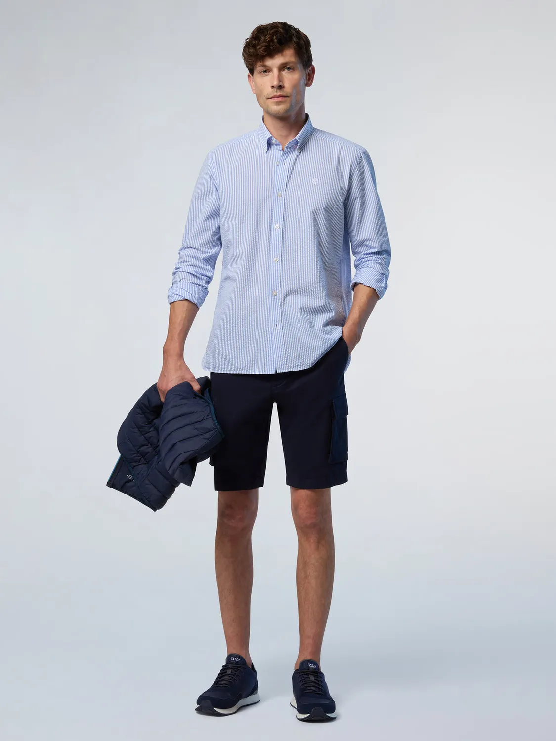 North Sails America short cargo gabardine coton bio