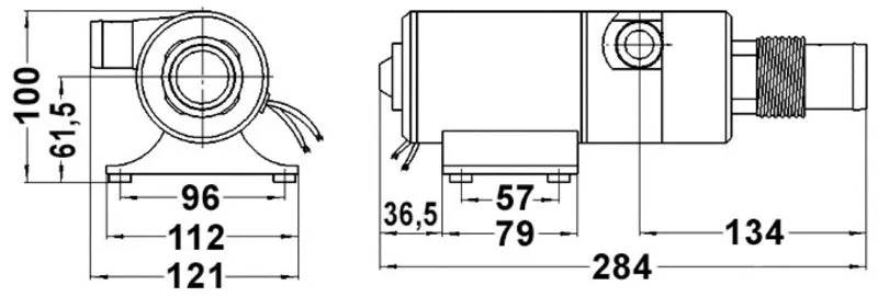 Osculati pompe macérateur eaux noires 24 V 45 l/min