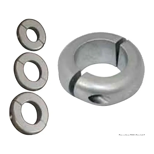 Tecnoseal anode olive arbre hélice 38 mm inox