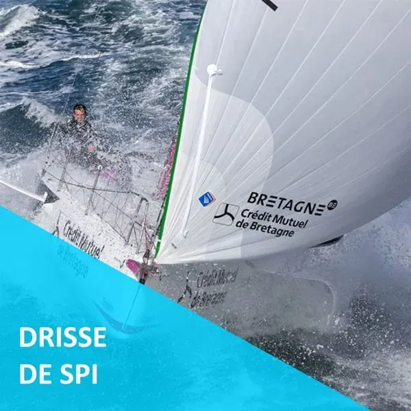Ino Block drisse de spi régate Dyneema œil épissé prête