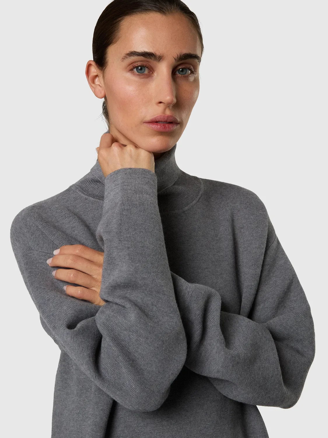 North Sails pull col roulé laine gris