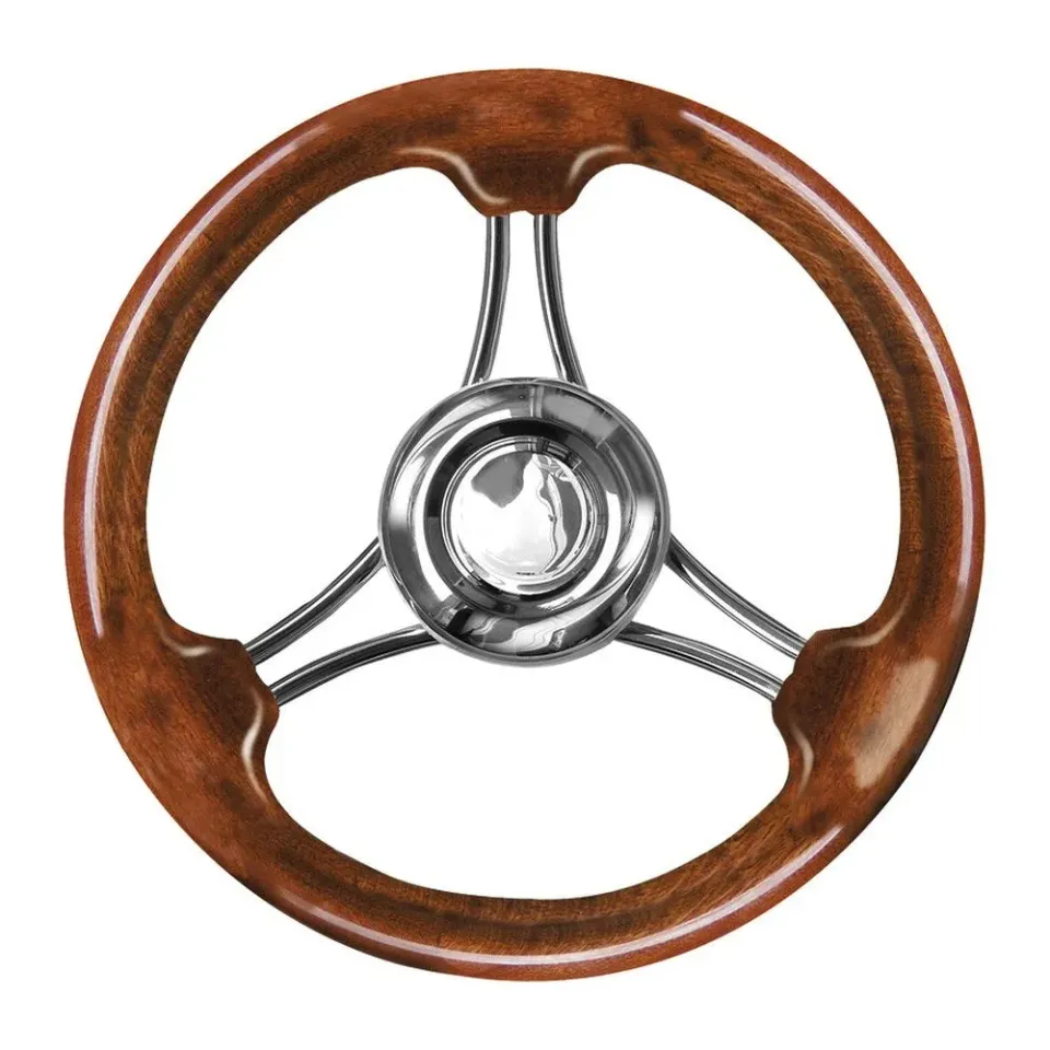 Osculati barre à roue acajou 350 mm moyeu