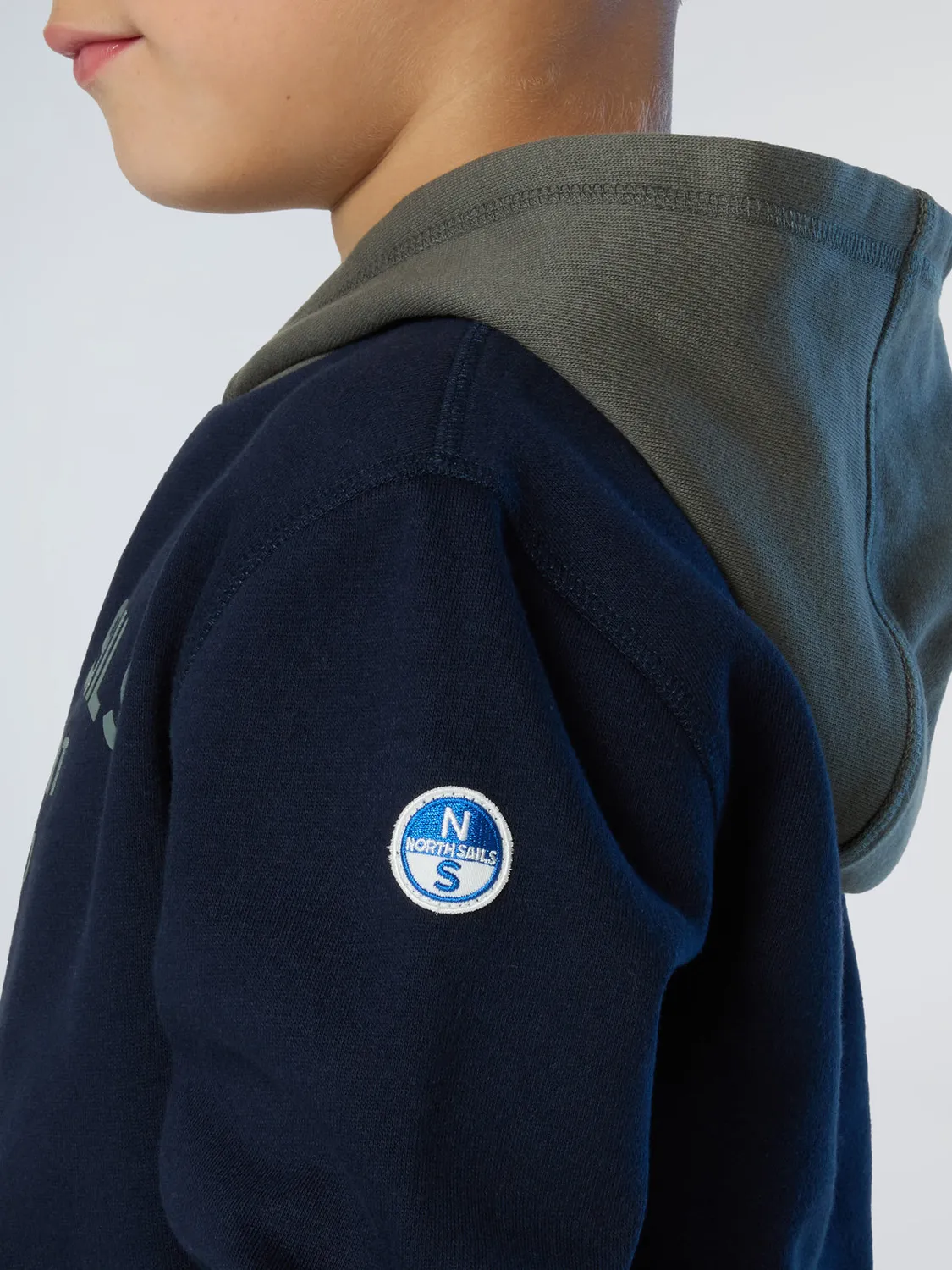 North Sails Newport hoodie coton bio imprimé