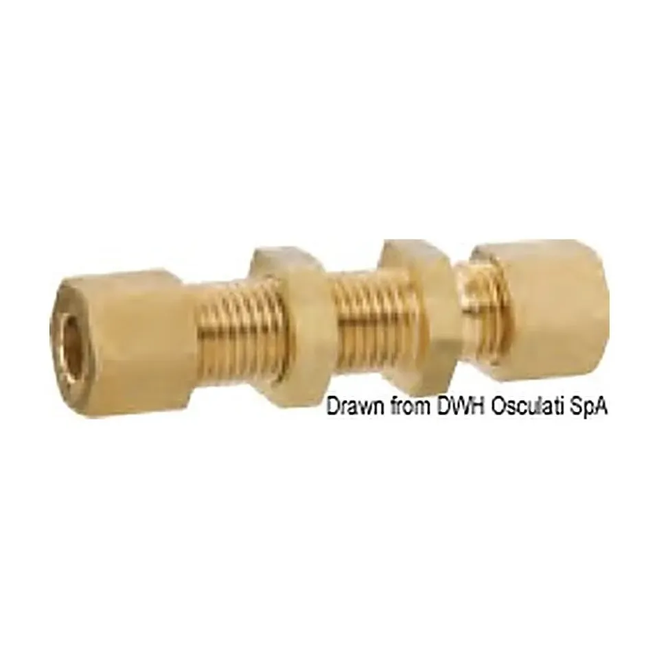 GOK raccord cloison gaz 8+8 mm femelle