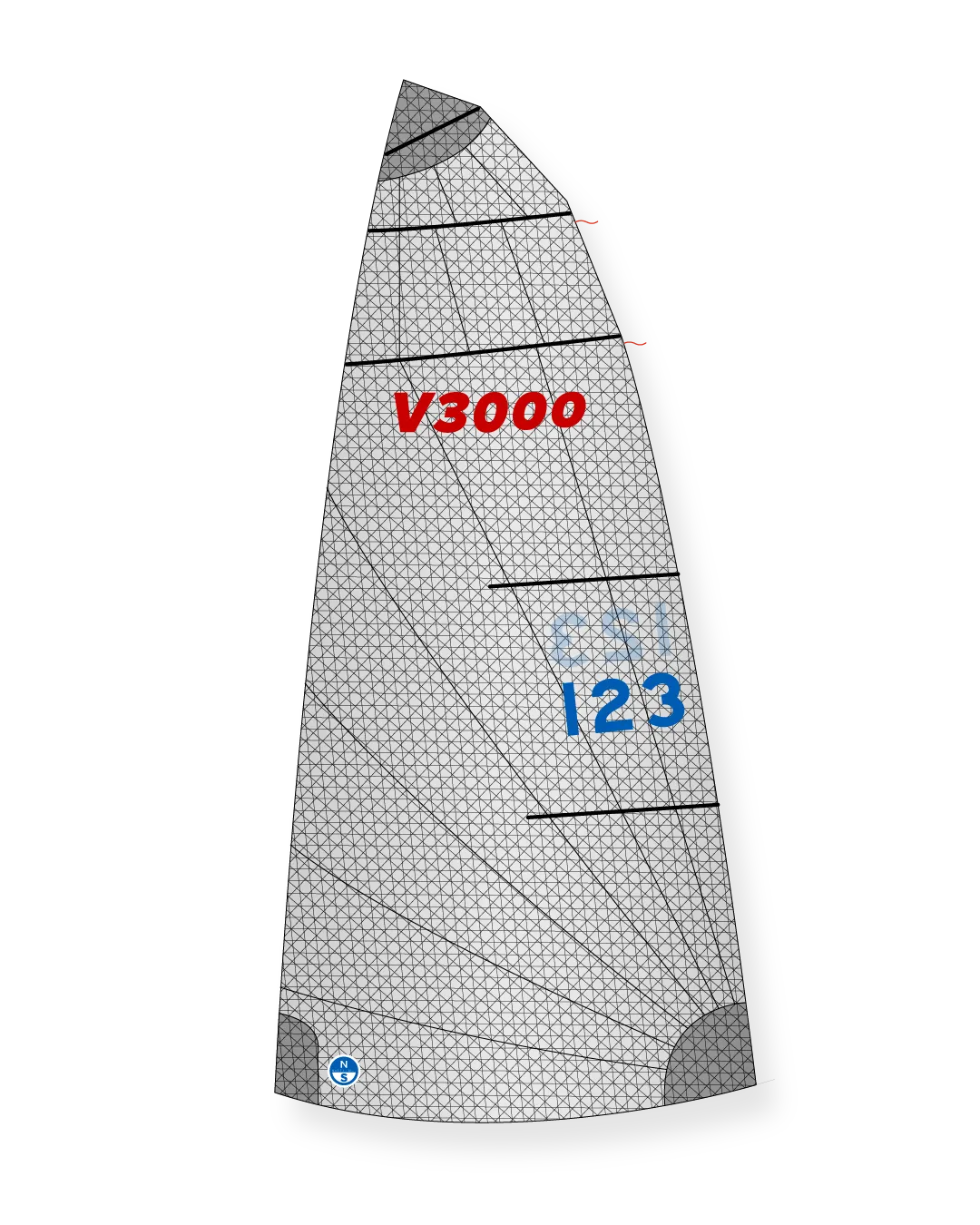 North Sails V-3000 V3M grand-voile laminate radial