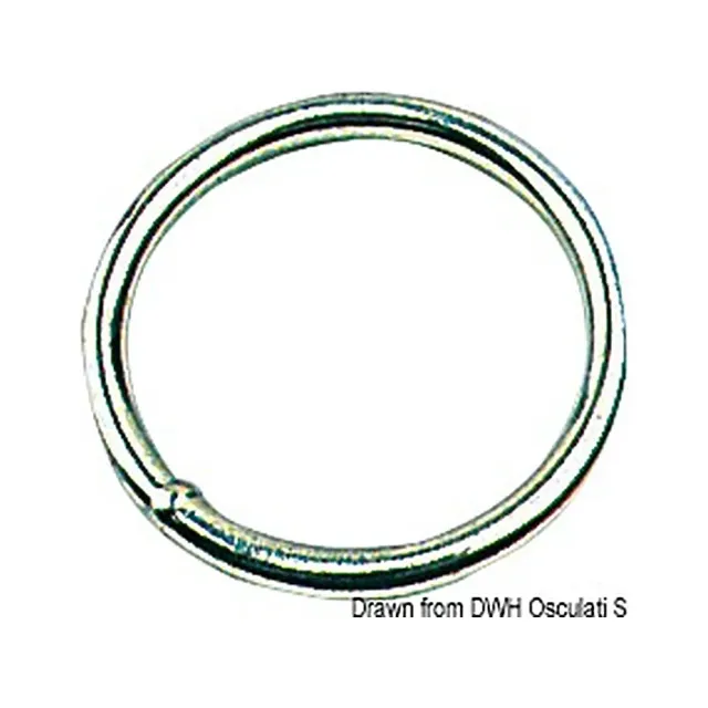 easysea anneau rond inox 6x50 mm lot de 10
