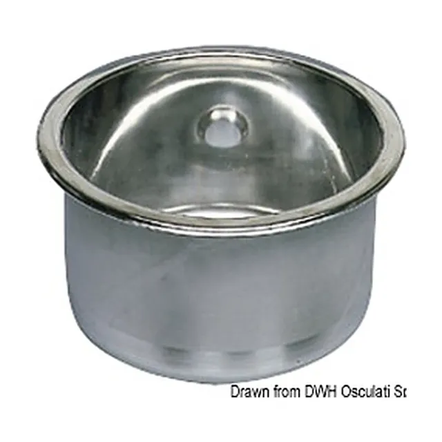 Osculati évier rond inox miroir 285x180 mm bateau