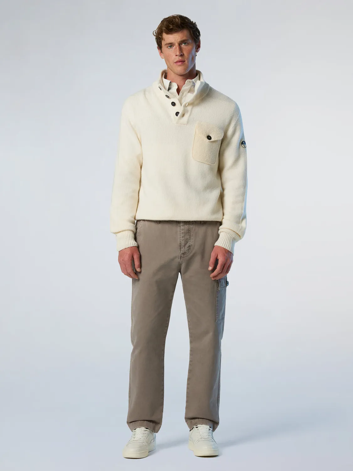 North Sails Archive pull col montant laine