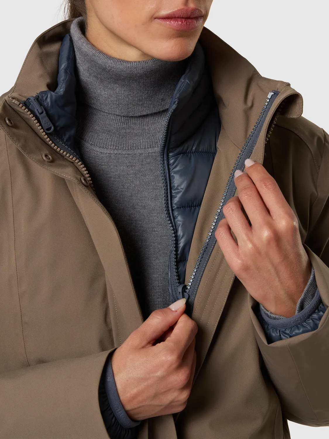 North Sails Dartmouth manteau long femme noyer