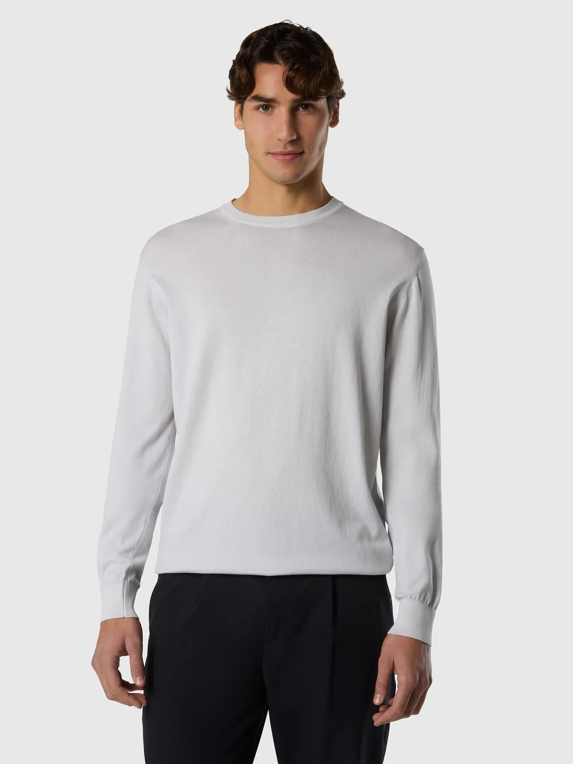 North Sails pull coton Pima bio col rond anti-bouloche