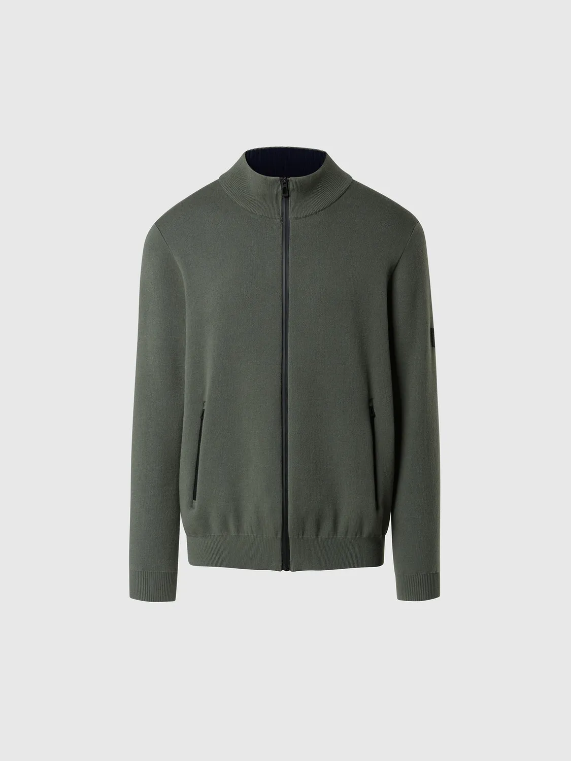 North Sails pull zippé bonded viscose coton