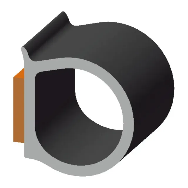 Osculati Joint EPDM adhésif noir profil lot 25