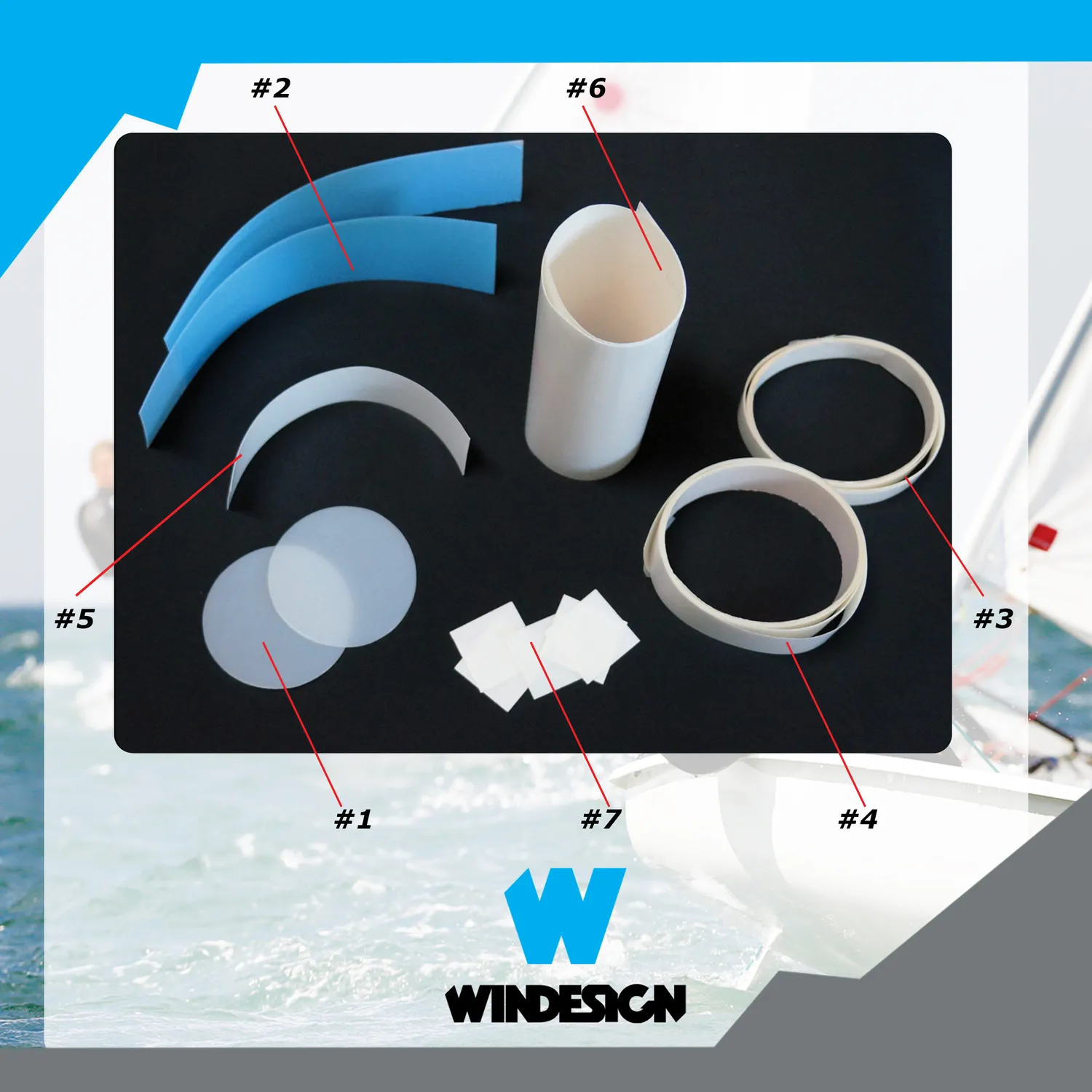 Optiparts EX2001 kit protection adhésive Laser ILCA