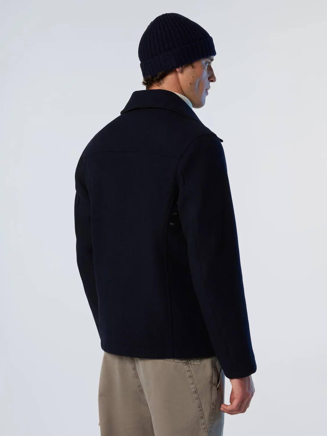 North Sails Newport Peacoat caban laine marine
