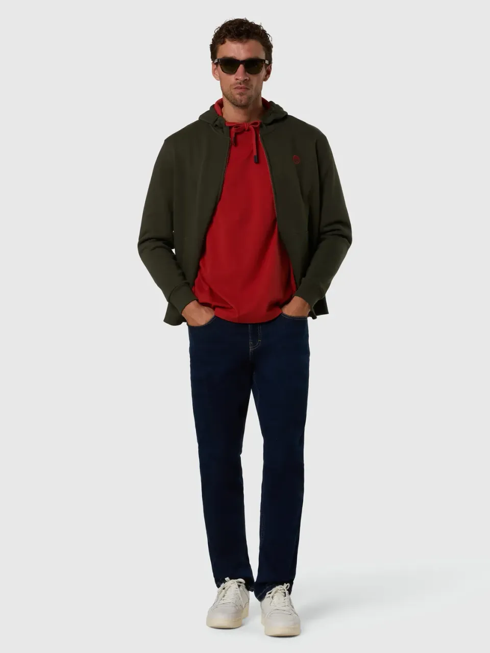 North Sails full-zip sweat zippé capuche forest night