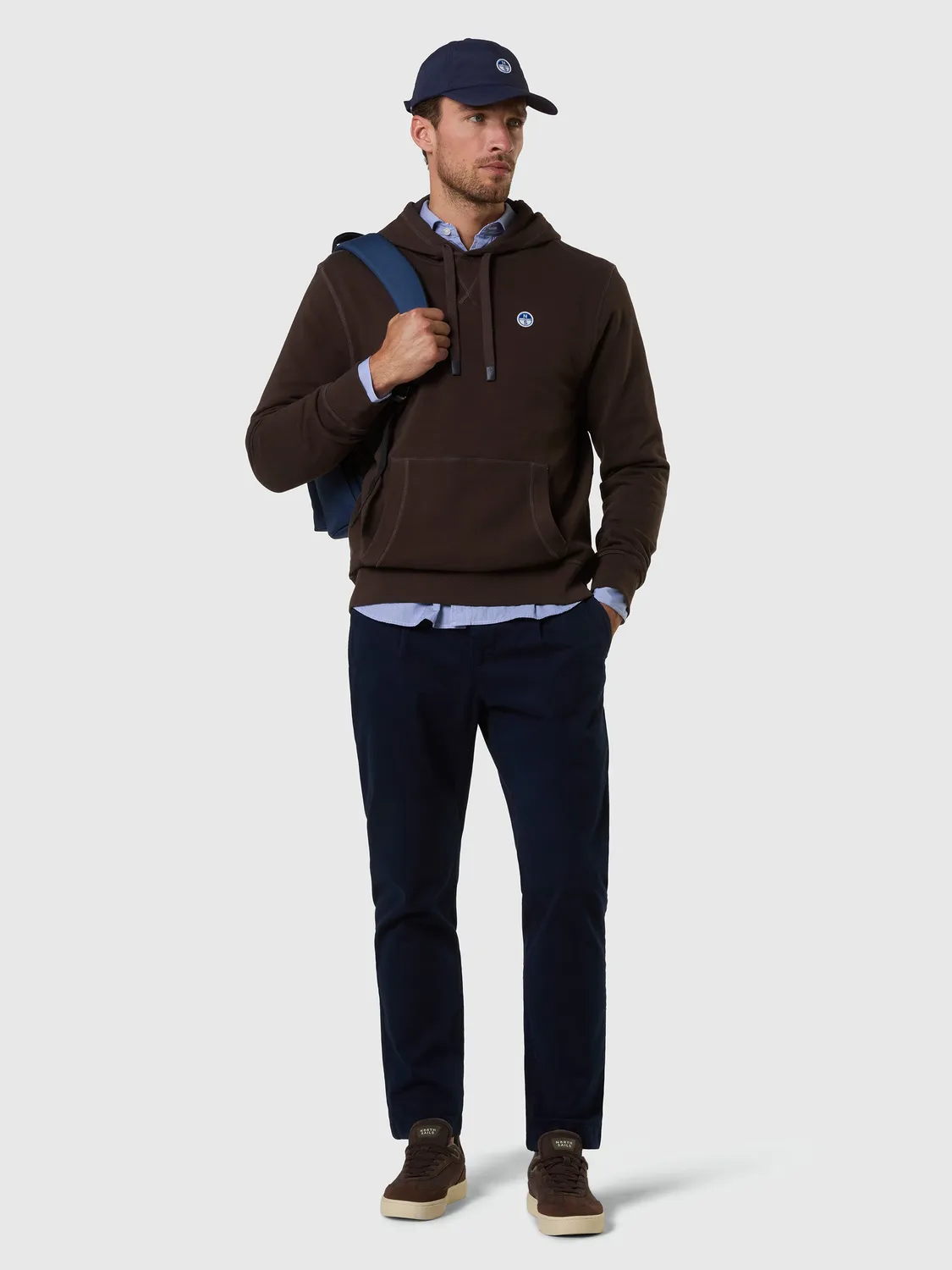 North Sails hoodie sweat capuche logo patch