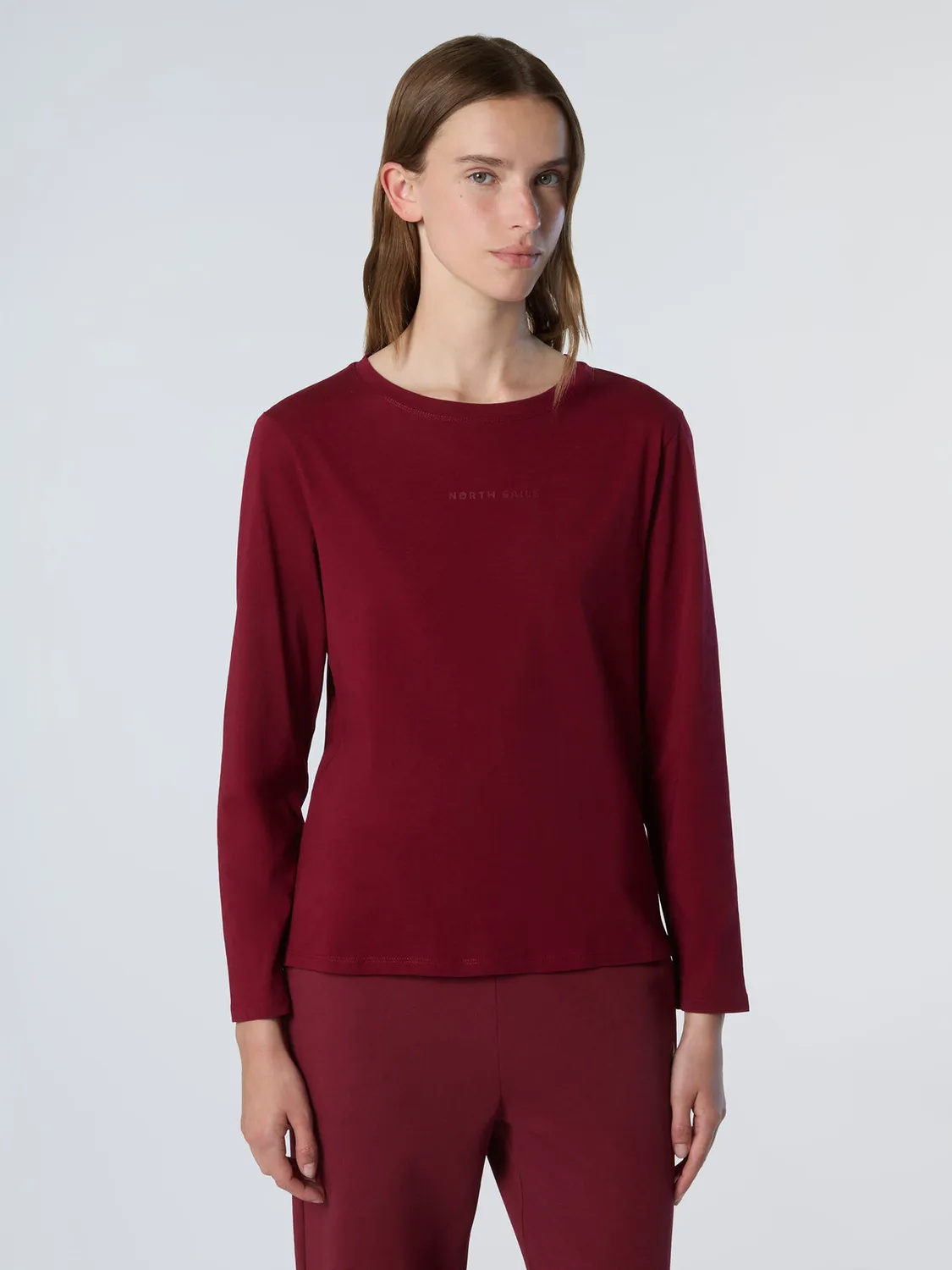 North Sails T-shirt manches longues logo relief coton
