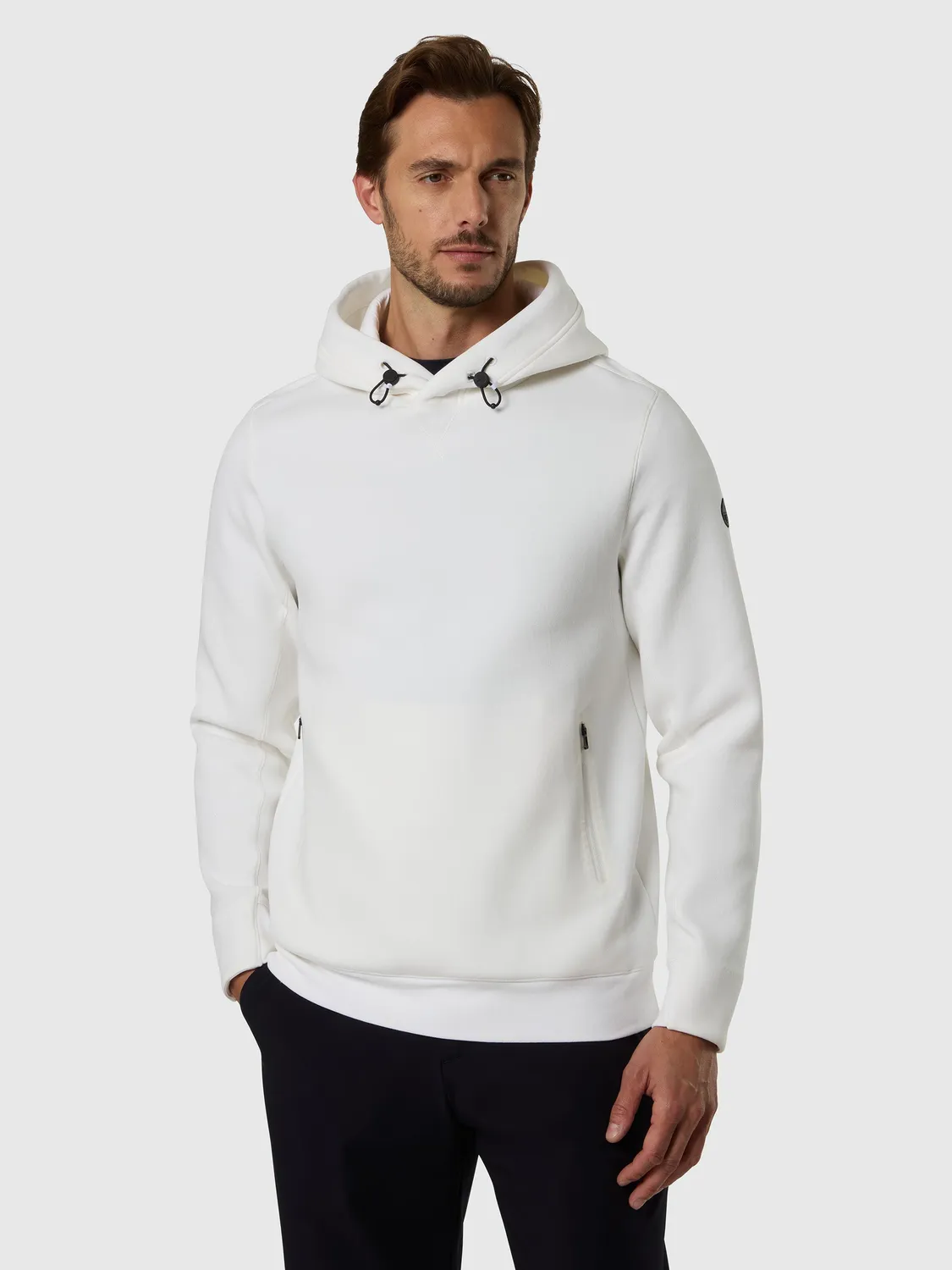 North Sails Piqué Scuba sweat demi-zip marshmallow