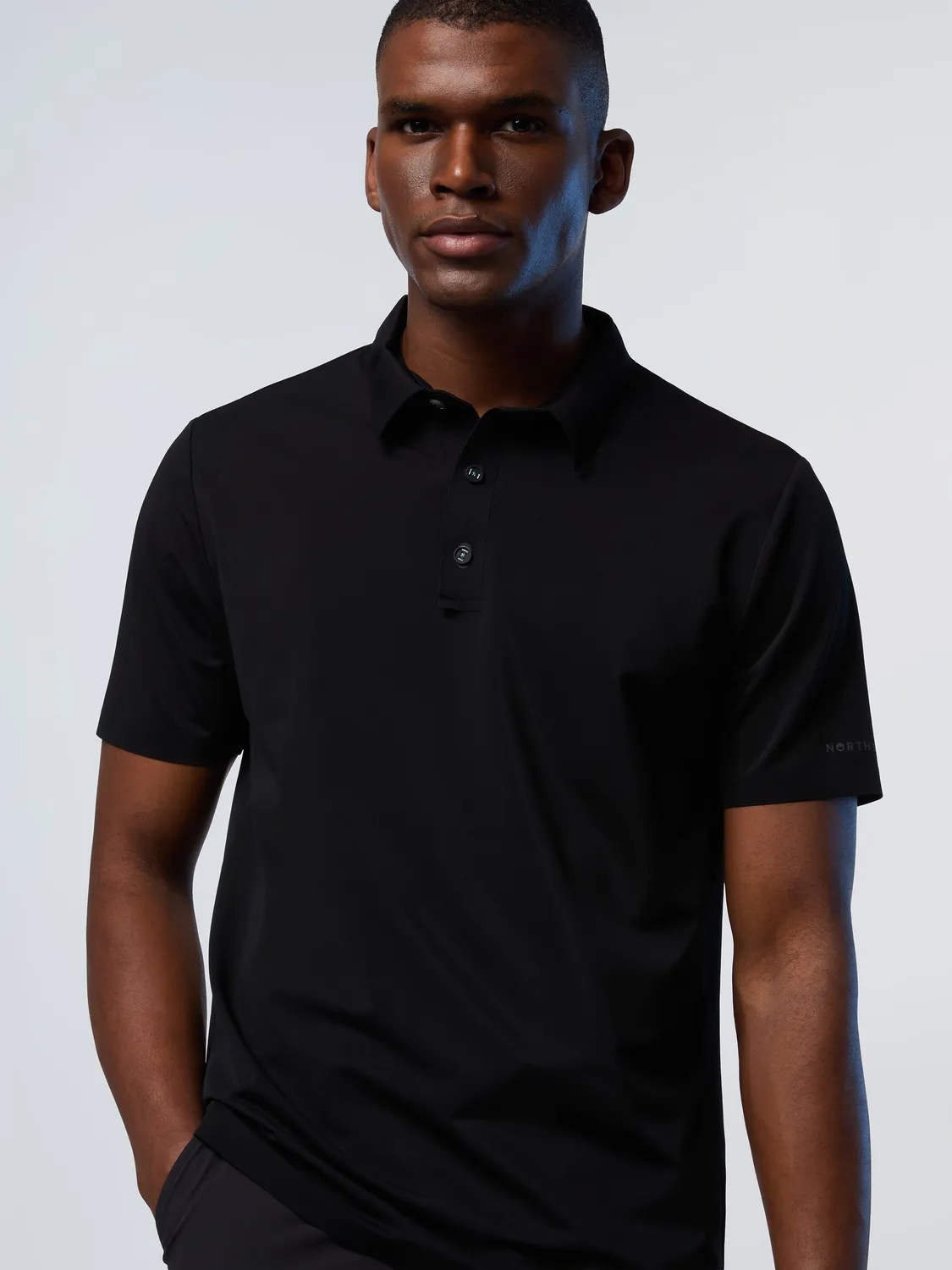 North Sails polo micro-piqué NorthTech noir homme