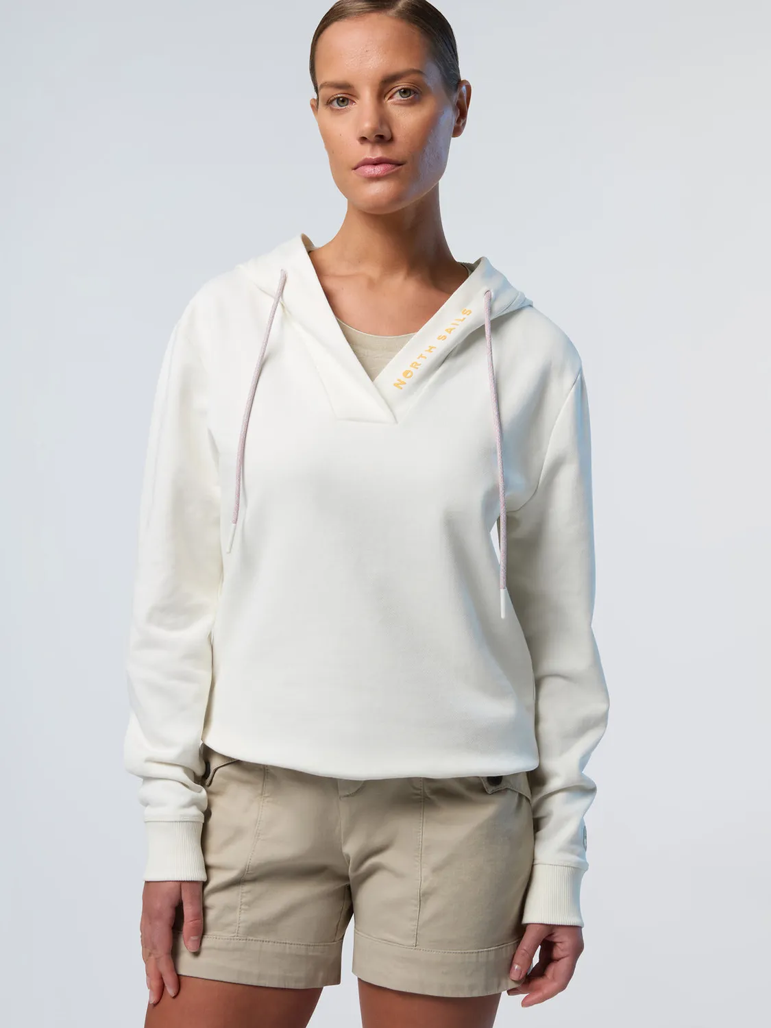 North Sails sweat capuche col V coton imprimé