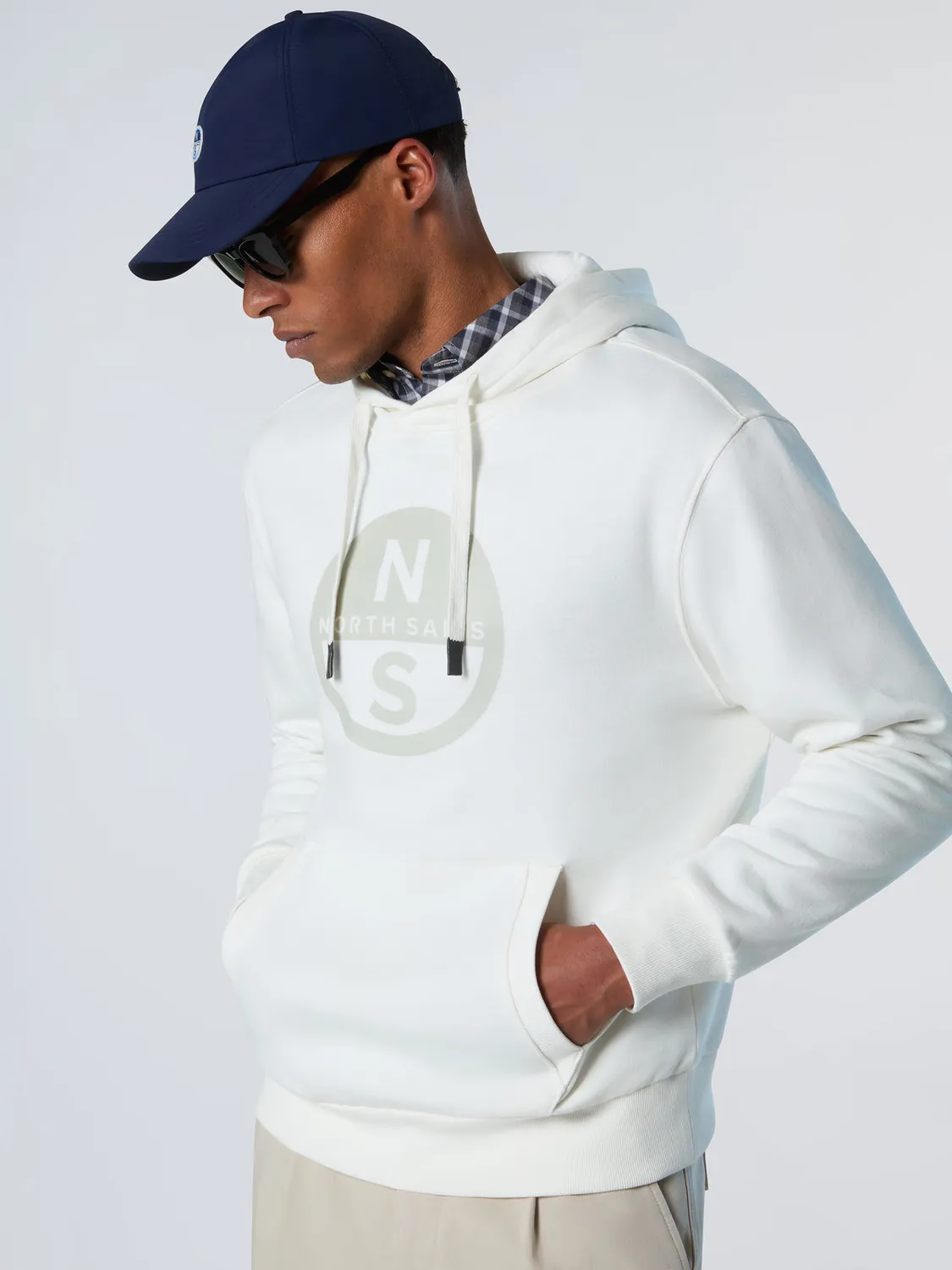 North Sails maxi logo sweat à capuche coton bio