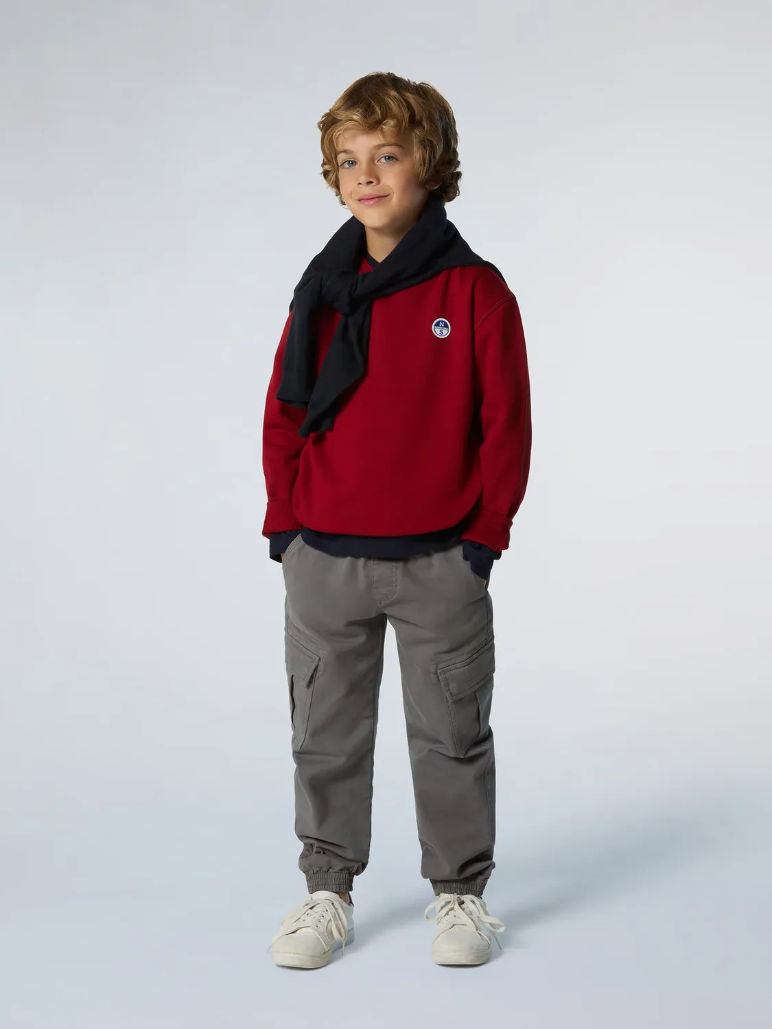 North Sails sweatshirt patch logo coton bio