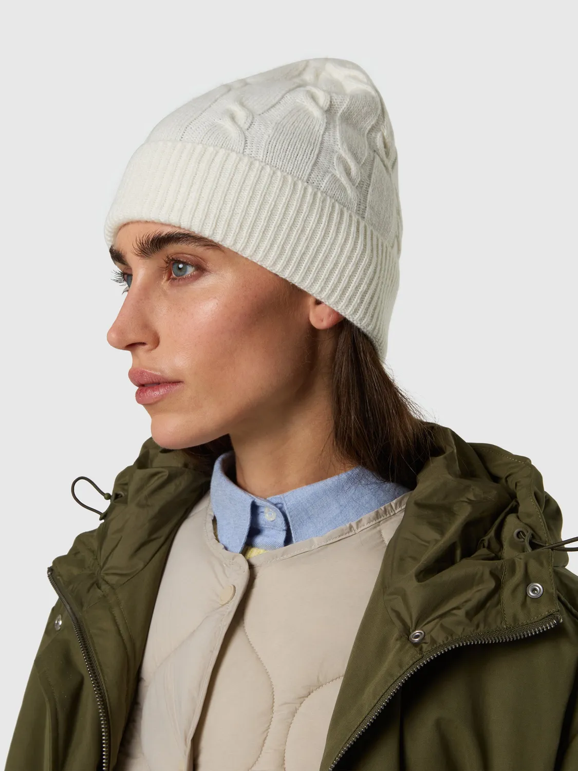 North Sails bonnet torsadé cable-knit taille unique maille câblée