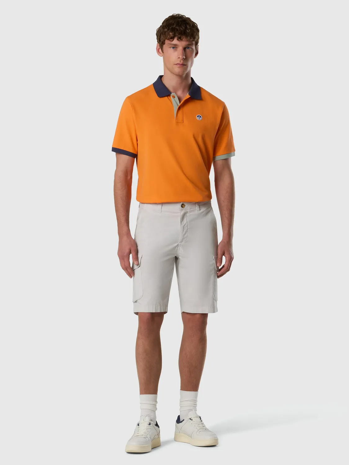 North Sails America short cargo chino beige homme