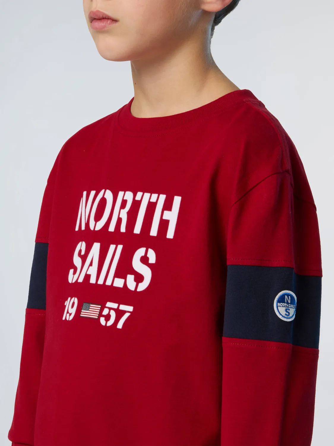 North Sails t-shirt manches longues enfant coton recyclé