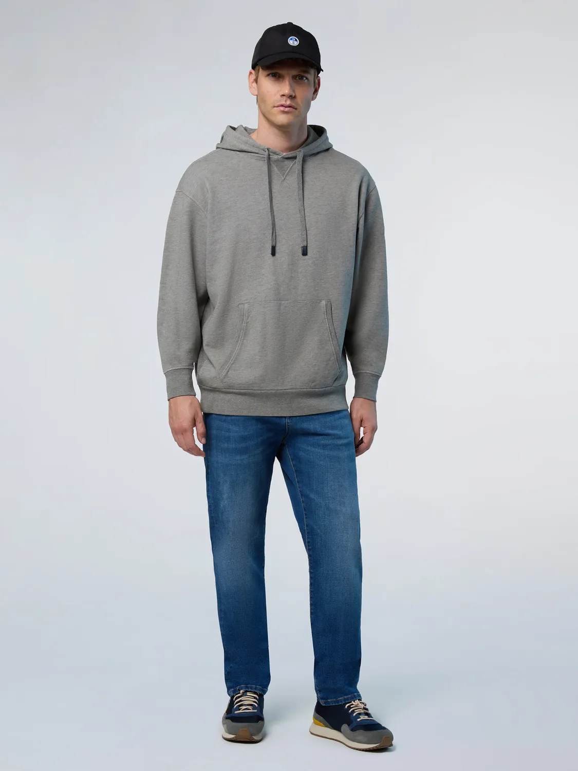 North Sails hoodie côtes latérales coton bio