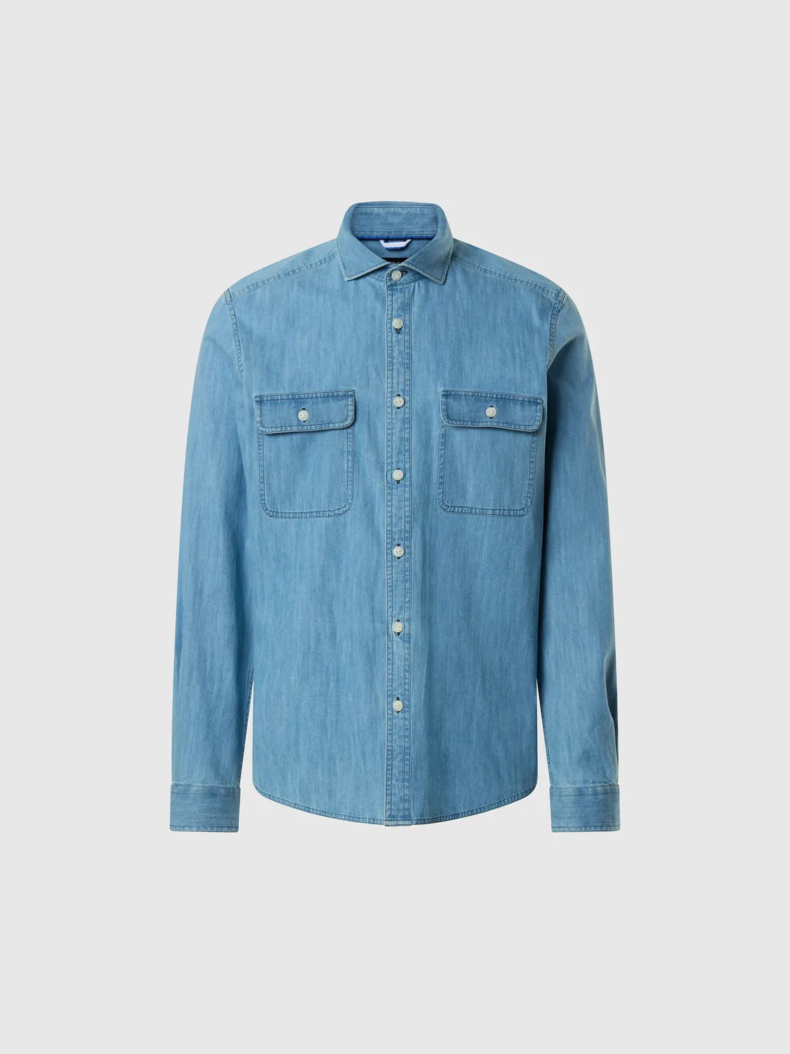 North Sails Light chemise denim léger patch poitrine