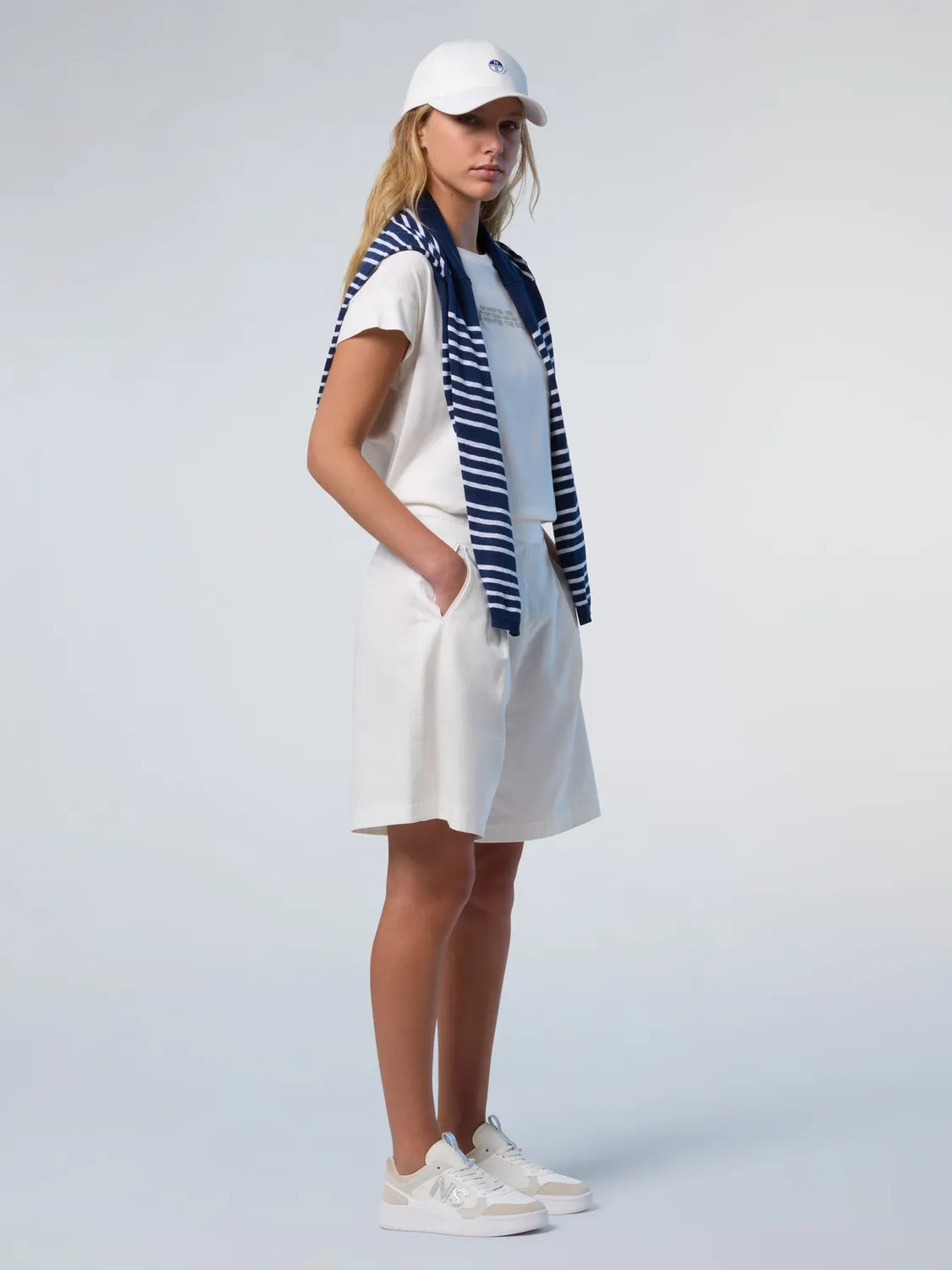 North Sails SeaCell short plissé coton bio femme
