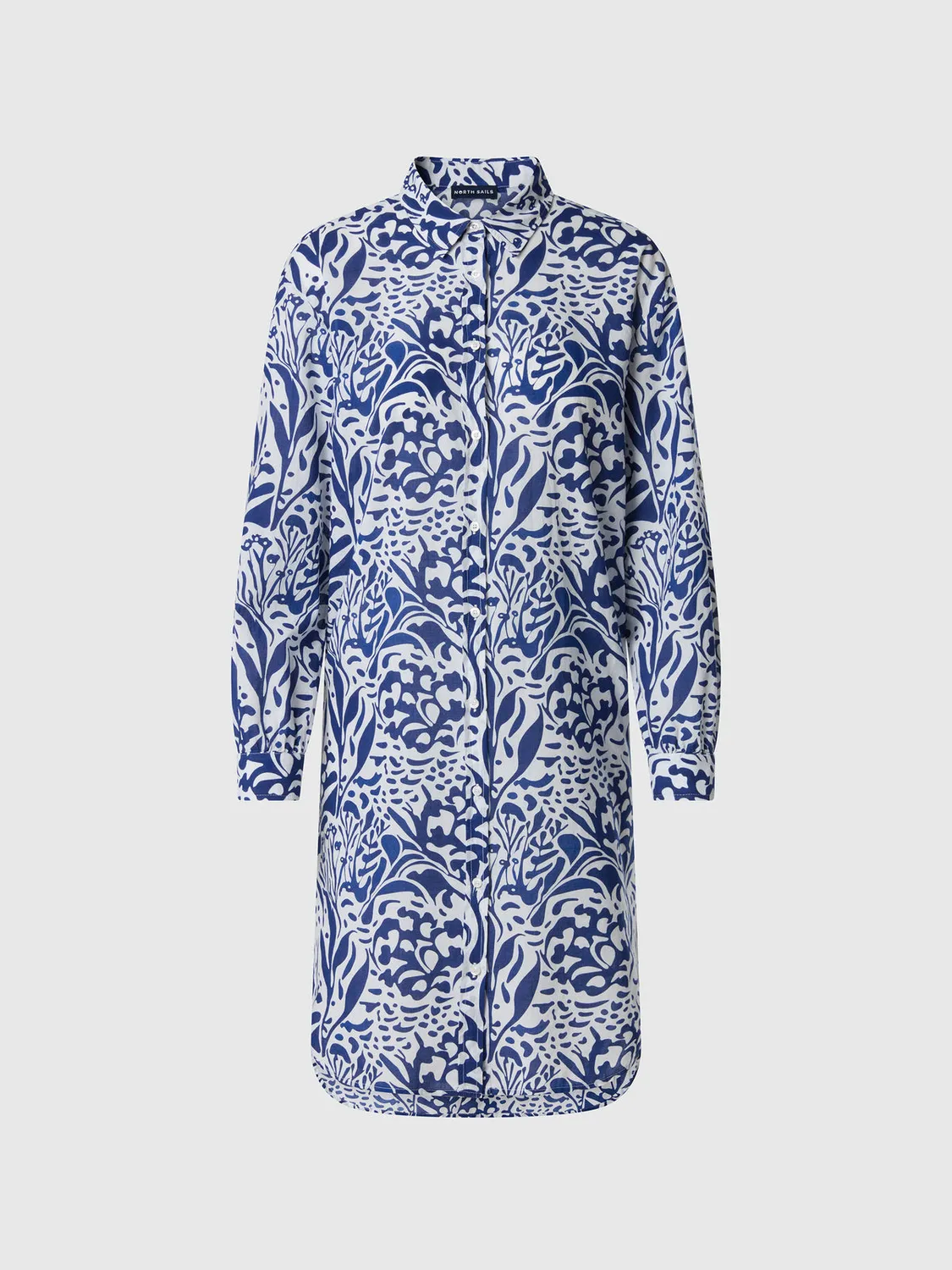 North Sails Coral Print robe chemise corail mousseline coton