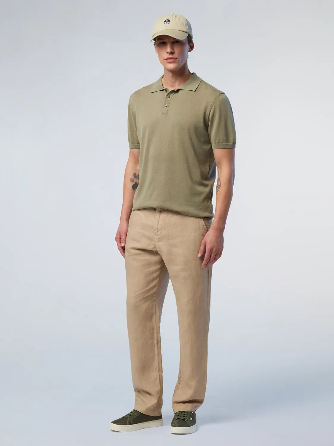 North Sails Washed polo coton bio délavé