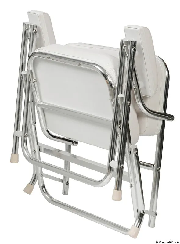 easysea Captain's Chair chaise cockpit blanche pliante