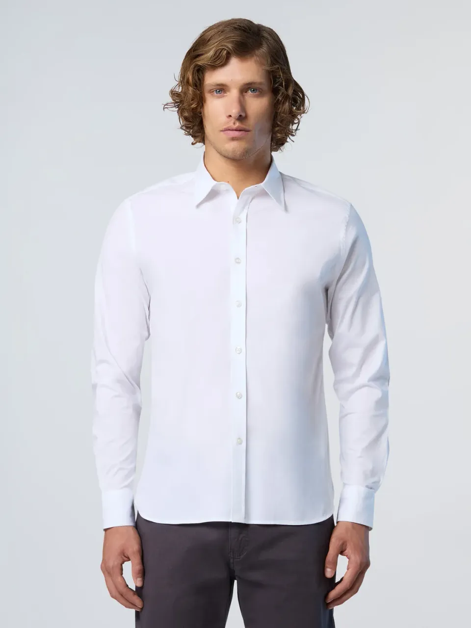 North Sails chemise popeline homme boutons logo