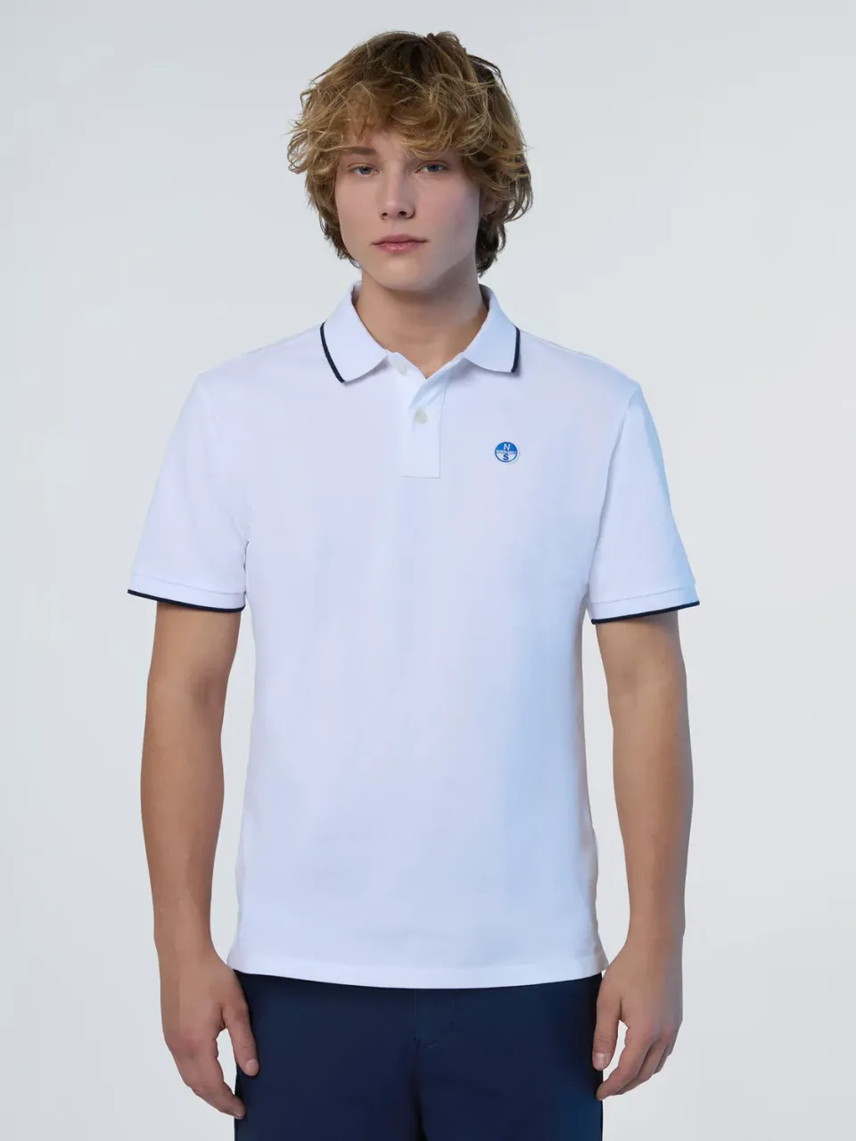 North Sails polo col imprimé coton bio