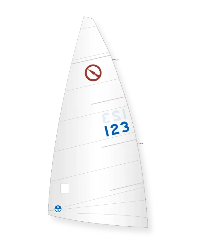 North Sails Javelin JM-8 grand-voile Dacron coupe horizontale