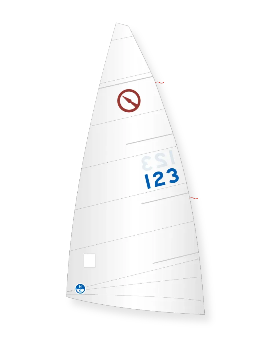 North Sails Javelin JM-8 grand-voile Dacron coupe horizontale