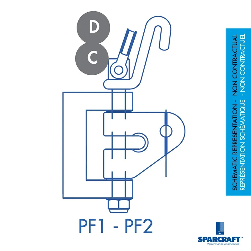 Sparcraft vit-de-mulet S400-S830 toggle F550-F1700