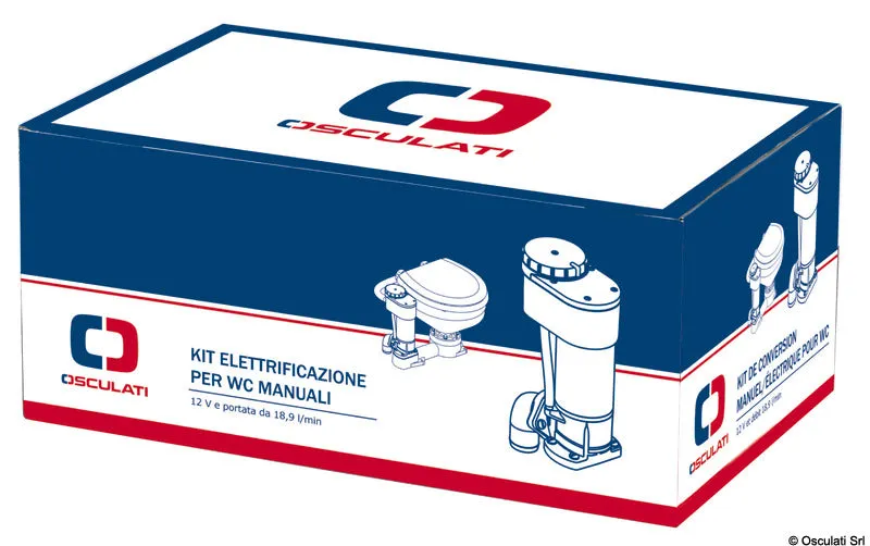 Osculati kit conversion WC manuel électrique