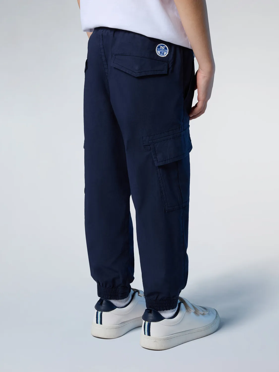 North Sails pantalon cargo taille élastique coton bio